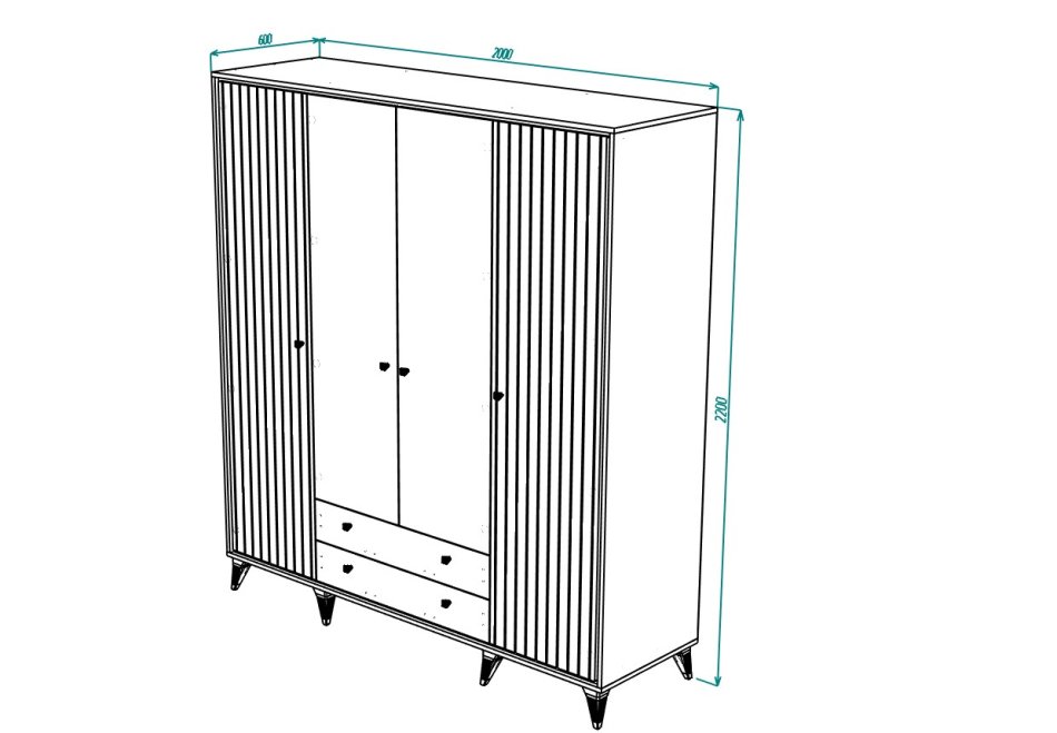 ВАЛЕНСИЯ № 6 Шкаф  глянец