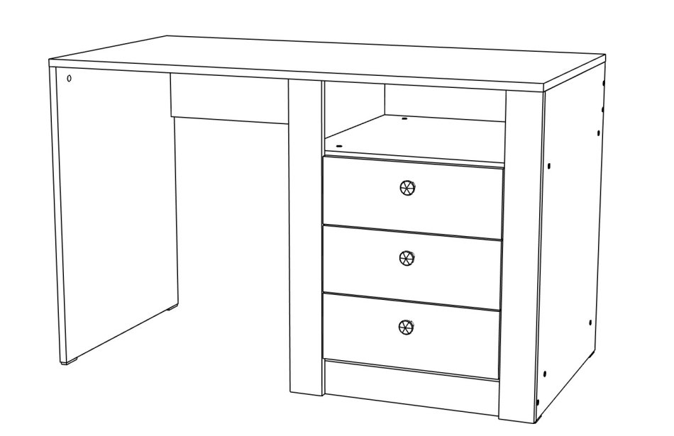 Гамма №21 Стол письменный 1200 МЛ
