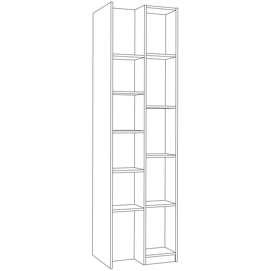 Гравити Шкаф комбинированный 10.08