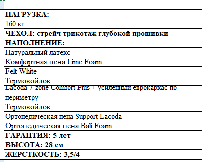 Матрас Calo  160*200