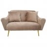 Canapea GLORIOSA(2 locuri)~Beige MS01-36+Gold Leg