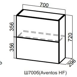 ГЕОМЕТРИЯ  Ш 700б /720 Aventos HF (70В б)