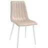 Scaun DC-90P~N7 Catifea ~ Capucino+White Legs