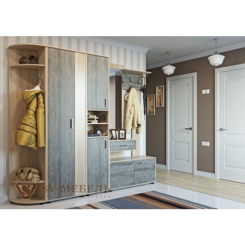 ВИЗИТ 1 Вешалка с обувницей