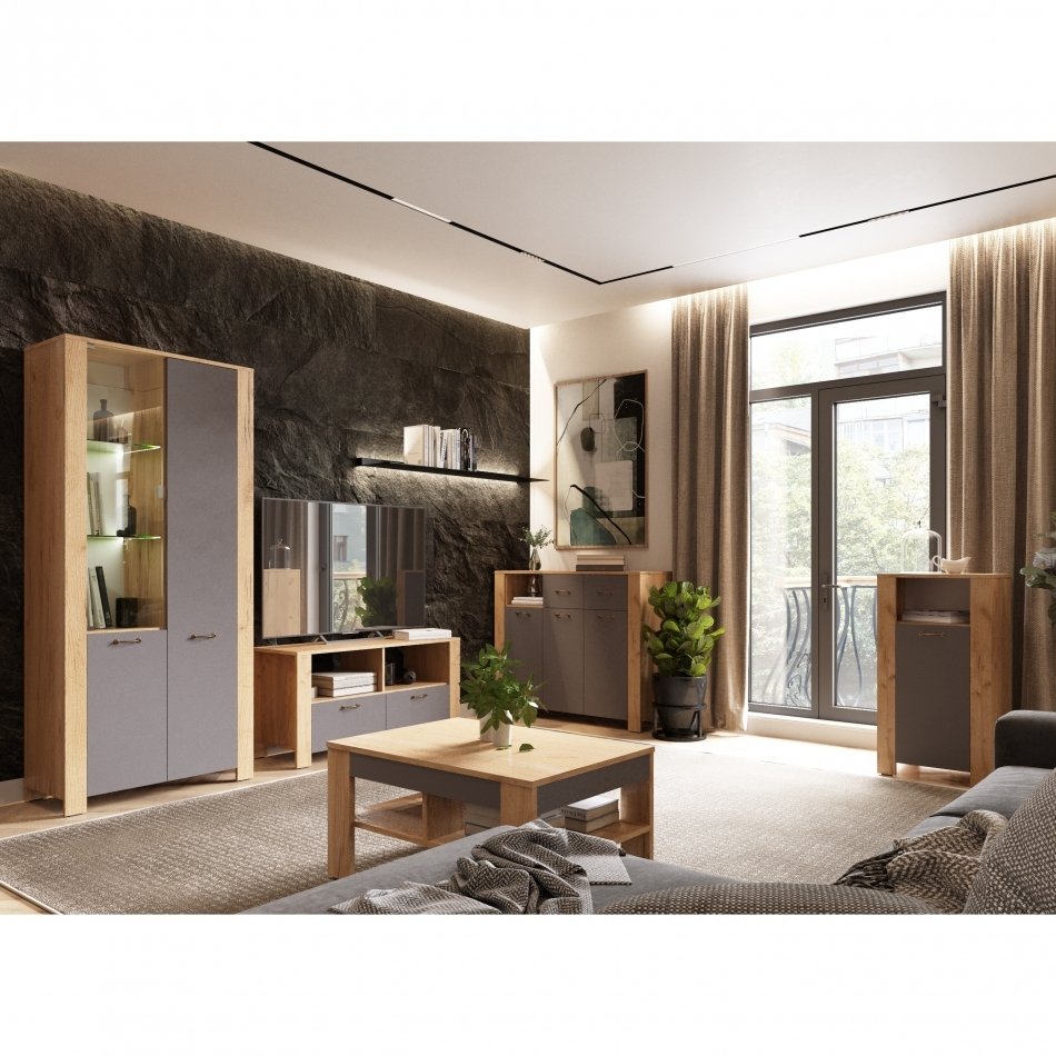 ВЕГА № 6 Шкаф 2Д Витрина