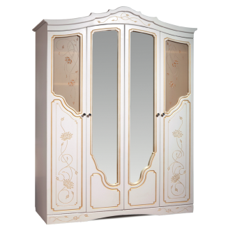 МЕЛАНИ 1 Шкаф для одежды 4Д  (0434.1-01), Собран