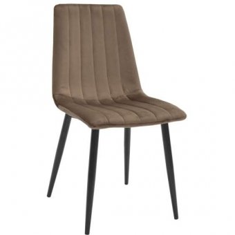 Scaun DC-90P~N48 Catifea-Brown+Black legs