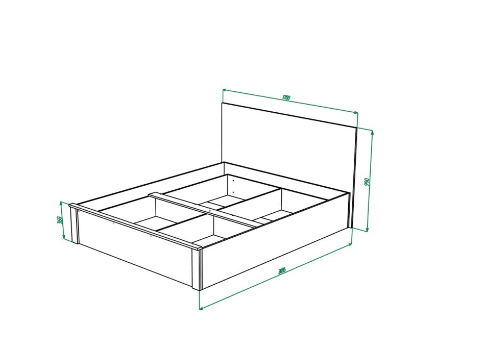 Гамма № 3 Кровать 1600