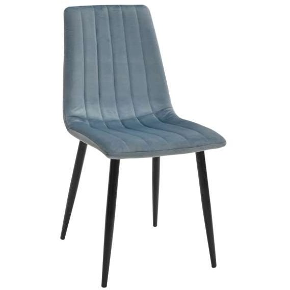 Scaun DC-90P~N61 Catifea-Blue+Black Legs