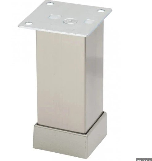 Ножка для кухни (Picior alum patrat reglabil 10cm inox Ozk) Ножка для кухни (Picior alum patrat reglabil 10cm inox Ozk)