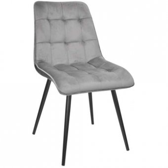 Scaun Capella~Grey+Black legs HLR22