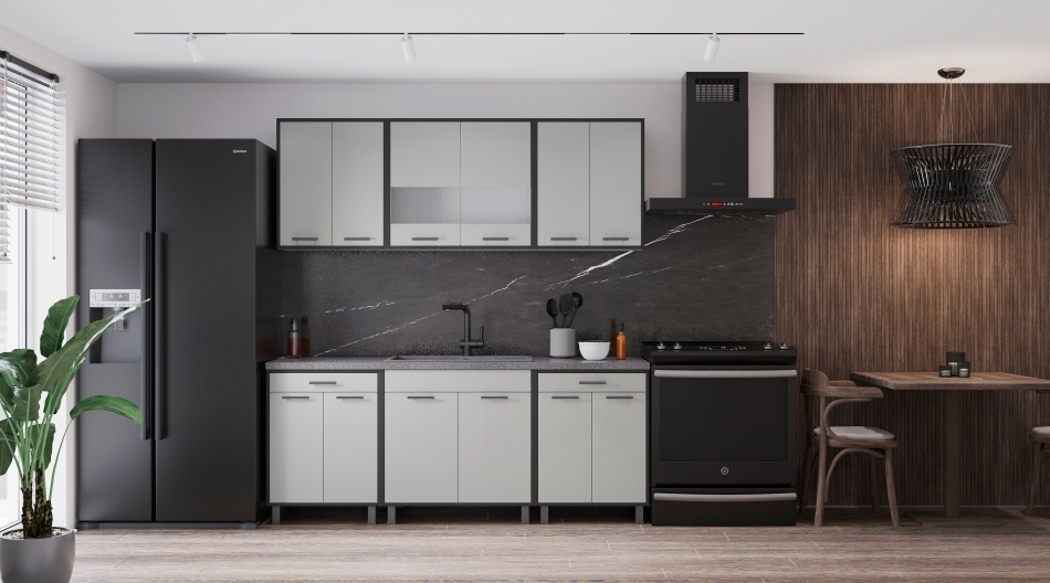 Кухня  Омега - 5 (2,00м)(без столешницы), Собран