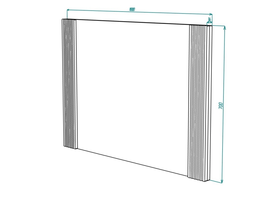 Вельвет №10 Зеркало навесное