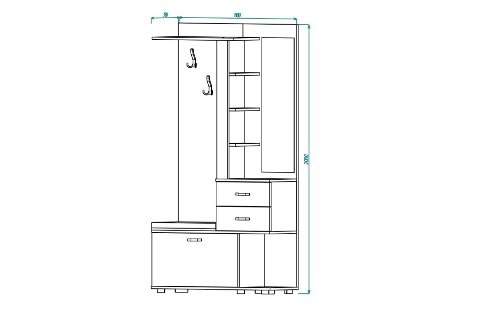 Прихожая МЛ -11