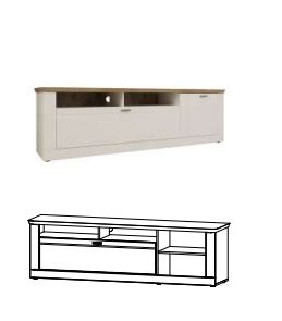 ОРЛЕАН Тумба ТВ 1Д1Ш