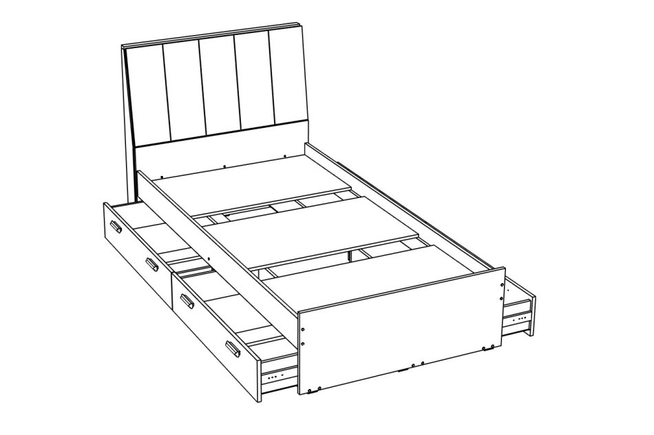 Вуди №10 Кровать 1000