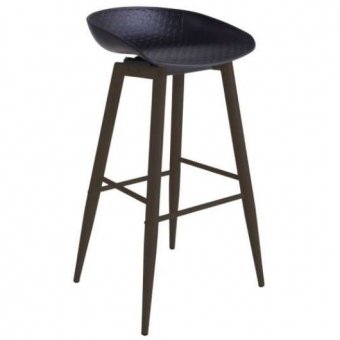 Scaun bar HECTOR~Black+Black leg