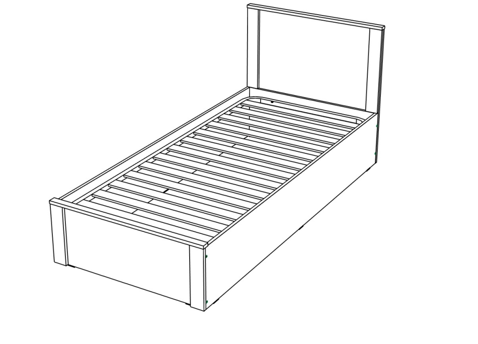 Гамма № 2 Кровать 900