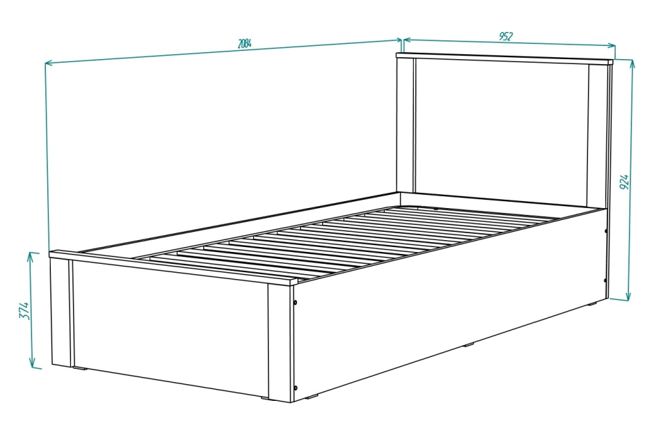 Гамма № 2 Кровать 900