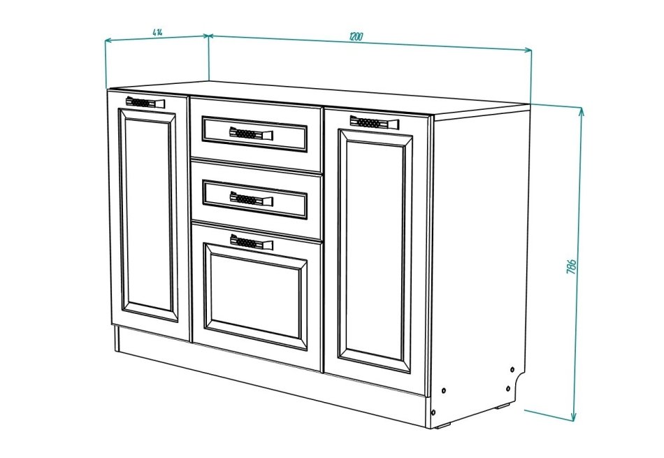 Ливерпуль № 36 Комод 1200, Собран