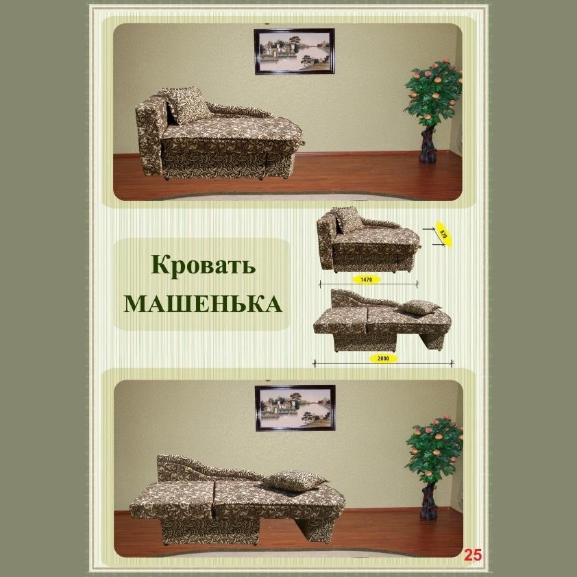 Кровать МАШЕНЬКА TFK правая К-1