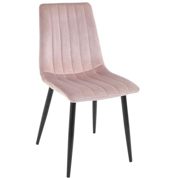 Scaun DC-90P~N25 Catifea Pudra+Black Legs