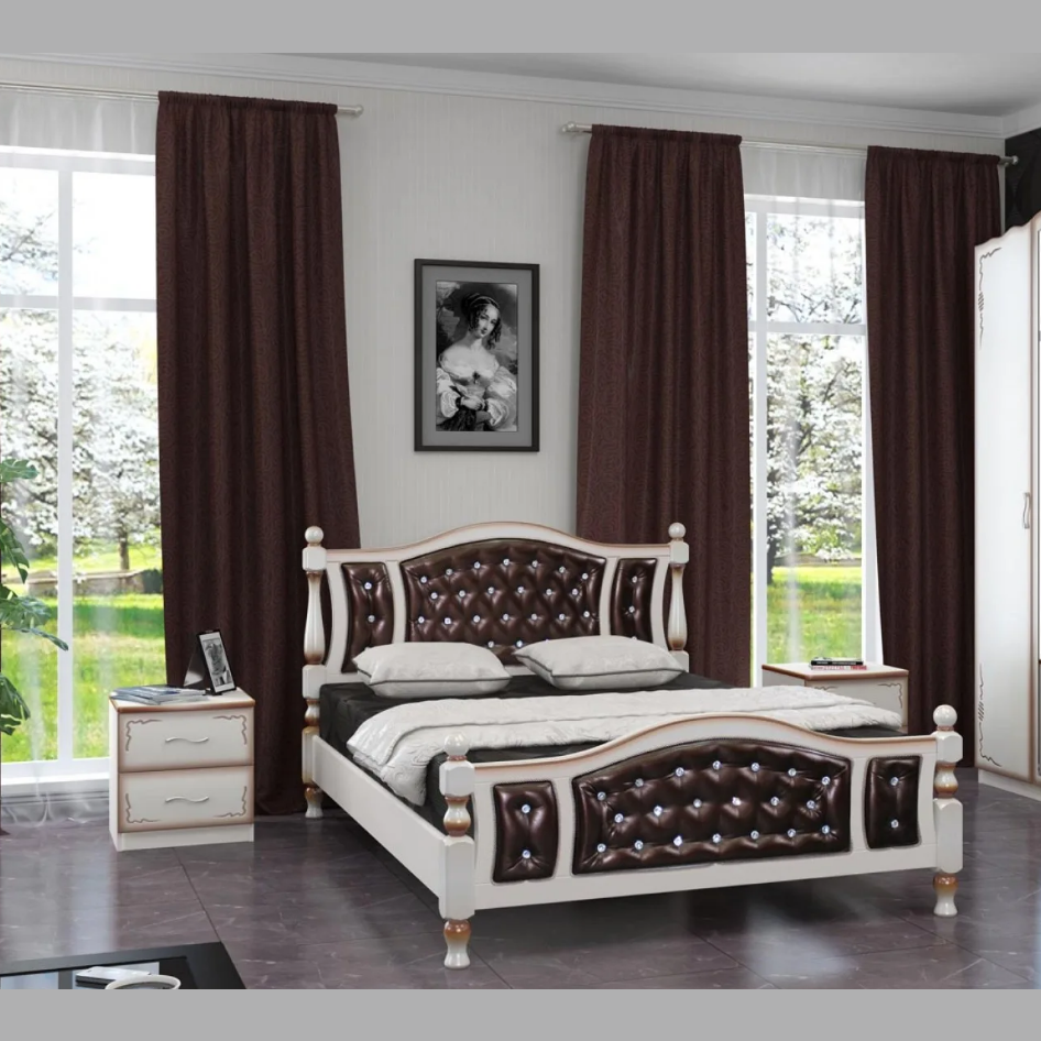 ЖАСМИН Кровать двойная 160х200 без основания