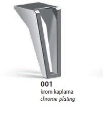 Ножки  VA 881-001 INOX 180 мм хром