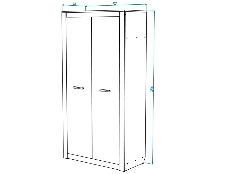 Гамма № 9 Шкаф комбин 1100 МЛ, Ограниченно годен