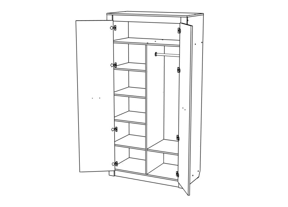 Гамма № 9 Шкаф комбин 1100 МЛ, Ограниченно годен