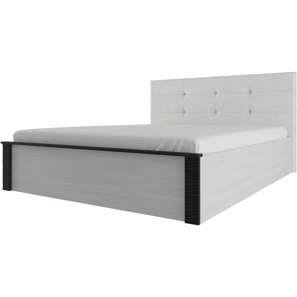 Модульная система "Гамма 20" Кровать двойная (универсальная) с мягким изголовьем1,8*2,0 (Серия №2)