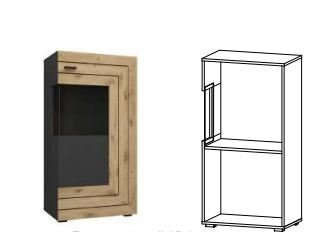 ДЖЕЙКОБ Пенал Низкий 1Д ДЖЕЙКОБ Пенал Низкий 1Д