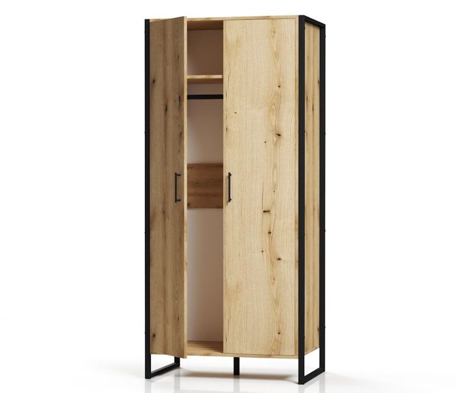 ЛОФТ Шкаф гардеробный ОП 655 (860), Собран