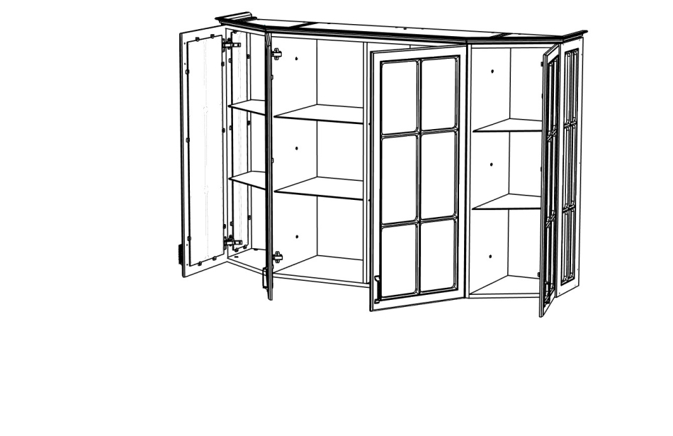 МИРА Буфет 6 шкаф