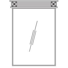 baie BAKKARA 1 Oglinda de perete (0453.3)