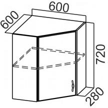 Прованс Ш600у/720 (60 В угол)