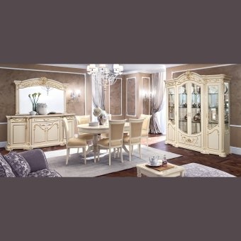 Латифа 1 Шкаф комбинир. с витриной 4дв.