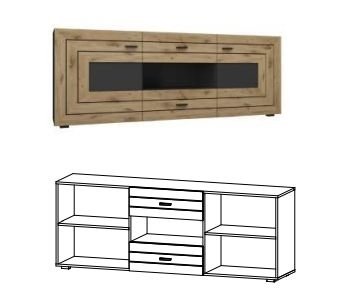 ДЖЕЙКОБ Тумба ТВ 2Д2Ш