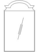 ванная АМЕЛИЯ 1 Зеркало настенное (0455.7), Собран