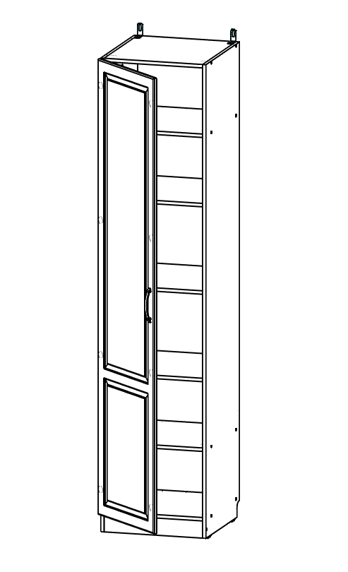 Ливерпуль № 17 Шкаф -Пенал 542, Собран Ливерпуль № 17 Шкаф -Пенал 542, Собран