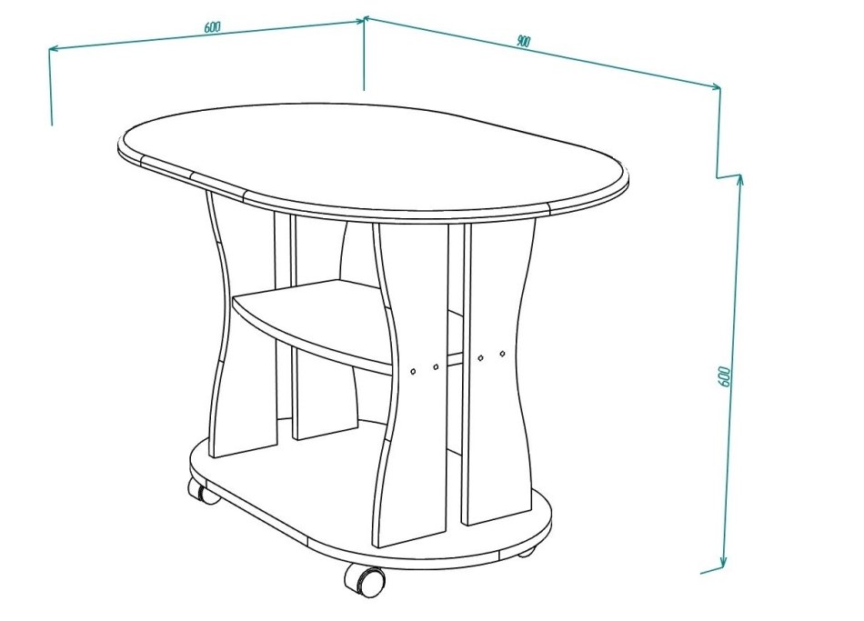 Стол журнальный МЛ -9