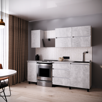 Кухня НАЙС 1,60 м (без столешницы), Собран