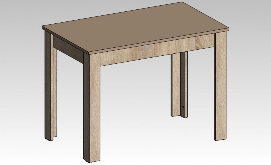Стол  Омега -2 АГТ (1200х650), Собран