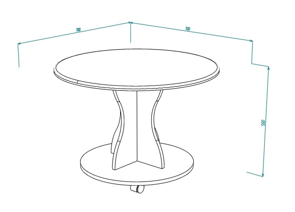 Стол журнальный МЛ-10 МДФ