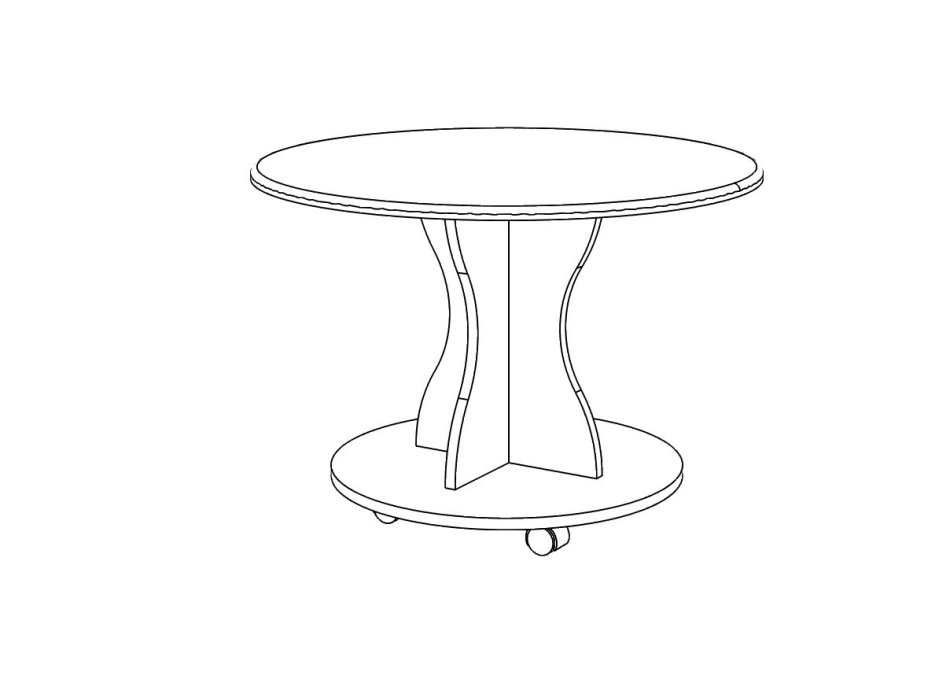 Стол журнальный МЛ-10 МДФ