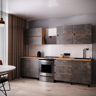 Кухня НАЙС 2,00 м (без столешницы), Собран