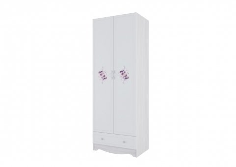 АКВАРЕЛЬ 1 Шкаф 2-х ств с одним ящиком, Собран