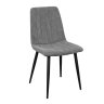 Scaun DC-90~BGF166-4 Dark Grey Velvet+Black Legs