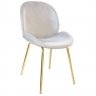 Scaun Roxy ~Grey+Golden Leg HLR-14