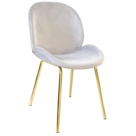 Scaun Roxy ~Grey+Golden Leg HLR-14